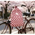 thumbnail image 4 of BiFandian Checkerboard Pattern Plaid Backpack, Korean Style Lightweight Casual Daypack with Roomy Compartment, Stylish Carryall Bag for Daily Commute Outdoor Errand Use, 4 of 6