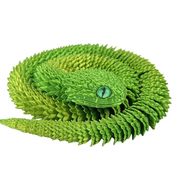 Juguete articulado creativo de serpiente articulaciones flexibles juguete de serpiente impreso en 3D