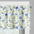 thumbnail image 5 of Ambesonne Green Flower Valance & Curtain, Ornate Rose Buds, 55"x24", Blue Pale Green White, 5 of 6
