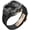 Black Black, variant on Transparent Designer Rugged Case with Band for Apple Watch Series 10 (2024) 46mm Bands,Luxury Crystal Clear Military Protective Cover Bumper Tactical for iWatch Series 10 46mm Men Women Strap