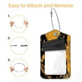 thumbnail image 2 of Sheepdog Square PU Leather 2 Pack Travel Tag - Bag Tag - Suitcase Tag with Privacy Cover and Stainless Steel Ring - Suitable for Travel, Backpack, and Handbag, 2 of 7