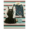 thumbnail image 3 of Justice x Snoopy Girls Jacket with Patches, Sizes XS -XLP, 3 of 9