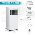thumbnail image 3 of Yardi Yard 10000 BTU 4-in-1 Portable Air Conditioner with Humidifier and Sleep Mode-White, Portable Air Conditioners,Portable AC Cools up to 350 Sq.Ft, 3 of 11