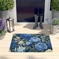 thumbnail image 2 of Pioneer Flower Floral Print Flannel Non Slip Door Rugs,Washable Door Mats Indoor,Decorative Door Mats,Dirt-Resistant and Absorbent Doormat for Entrance,Bedroom,Kitchen,Bathroom,23.5"x16", 2 of 5