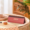 thumbnail image 2 of Desk Calendar Small Flip Top Desk Calendar Monthly Calendar Daily Flip Top Desktop Calendar Planner Twin Wire Bound Monthly Desktop Calendar Suitable Fo, 2 of 8