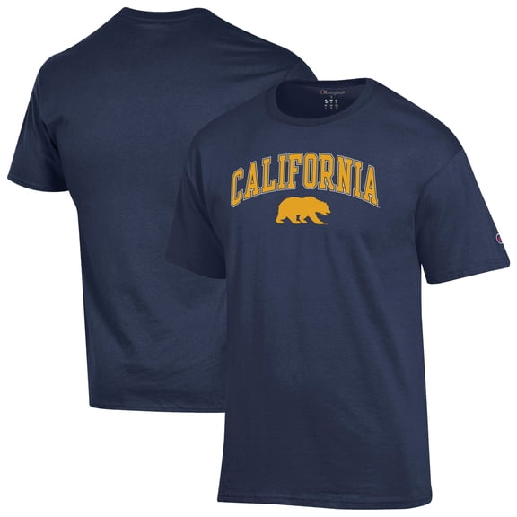 Men's-Champion Navy Cal Bears Arch Over Logo T-Shirt
