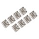 thumbnail image 5 of 20 Piezas De 15 Mm De Pernos Piramidales Cuadrados, Cuatro Remaches Piramidales De La Mandíbula, Remaches Cuadrados, Espigas Punk Manchas Para Ropa, Bolso, Cuero, Zapatos, Joyas, 5 of 7