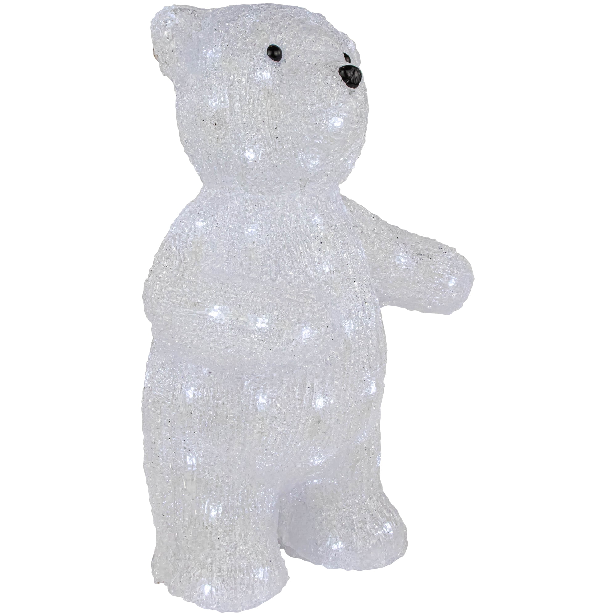 16.5" LED Lighted Commercial Grade Acrylic Polar Bear Outdoor Christmas Decoration