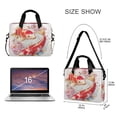 thumbnail image 3 of 16" Laptop Briefcase for Work Travel Laptop Shoulder Bag Carrying Handbag Laptop Case Beautiful Golden Carpa Gray-white Cat, 3 of 8