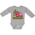 thumbnail image 3 of Inktastic My Aunt is a Firefighter with Fire Truck Boys or Girls Long Sleeve Baby Bodysuit, 3 of 5