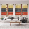 thumbnail image 6 of Modern Bohemian Kitchen Curtain for Berdoom Living Room Cafe 72 Inch Length, Colorful Minimalist Abstract Paisley Boho Tiers Curtains Light Filtering Drapes Window Treatment 2 Panels 52"Wx72"L, 6 of 8