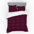 thumbnail image 2 of Ambesonne Damask Bedding Set 3 Pcs, Medieval Rococo Swirls Art, Twin XL, Maroon Dark Magenta, 2 of 3