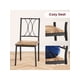 thumbnail image 5 of 5-piece dining mesa set para 4: moderno, small-space solution para dining room y kitchen con metal frame rectangular mesa, 5 of 6