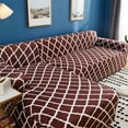 thumbnail image 6 of 2pcs Stretch Sectional Couch Covers 3 Seater+3 Seater L Shape Sofa Covers Corner Sofa Slipcover, 6 of 15