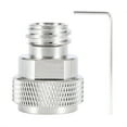 thumbnail image 1 of Brass CO2 Adapter Replace Tank Canister Conversion (Silver), 1 of 6