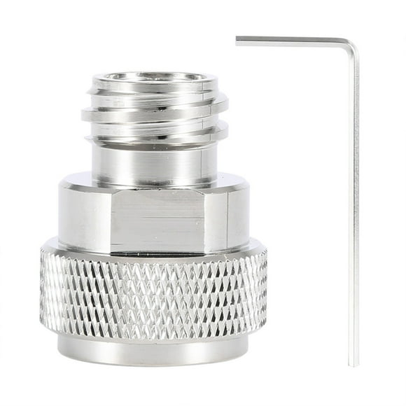 Tank Canister Conversion - Brass CO2 Adapter Replace Tank Canister Conversion for S-o-das-tream(Color : Silver)