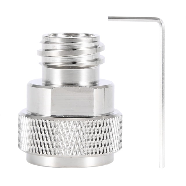 Tank Canister Conversion - Brass CO2 Adapter Replace Tank Canister Conversion for S-o-das-tream(Color : Silver)