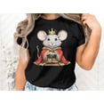 thumbnail image 2 of Funny King Mouse Rat Hamster Animal Lover Gift for Men Women T-Shirt King Mouse Rat Hamster Birthday Holiday Presents Tshirt, 2 of 10