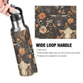 thumbnail image 2 of ALAZA Highland Cows Flower Water Bottle Insulated Flask Stainless Steel Straw Lid 20 oz, 2 of 6