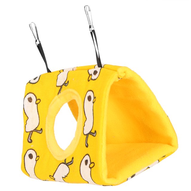 Pet Supplies, Warm Easy To Install Hammock Yellow Bottom Bird Hanging Bed Duck Pattern For Tree Branch