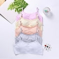 thumbnail image 2 of YOPTOP 5-Pack Teen Girls Big Girls Cotton Development Bra Adjustable Shoulder Strap Cami Training Bra, 2 of 12