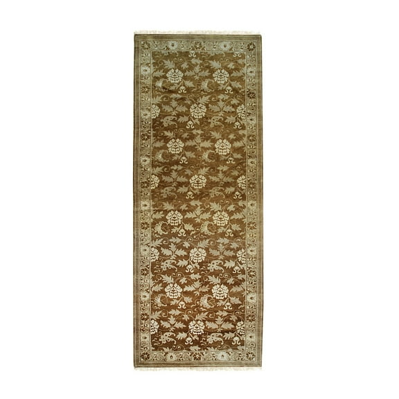 EORC Beige Handmade Wool Transitional Ningxia? Rug, 6'1 x 16'2