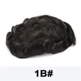 thumbnail image 2 of Toupee for Men Indian Human Hair Fine Mono Poly Coating Around Mens Hairpiece Breathable NPU Monofilament Hair System Units Men's Capillary Prosthesis, 2 of 7