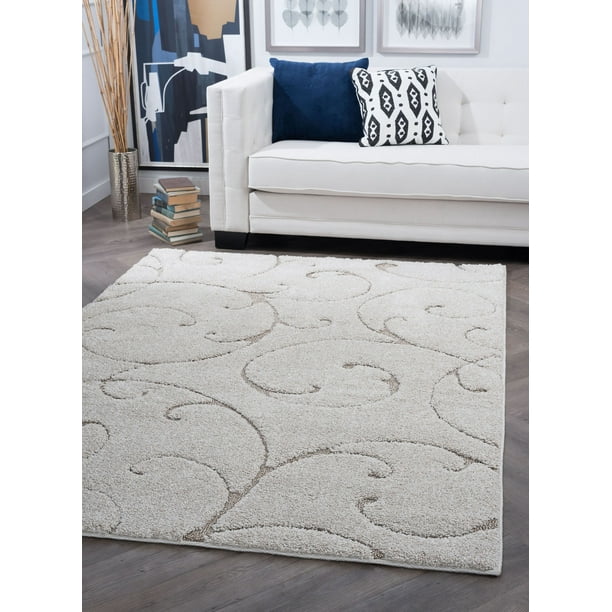 Bliss Rugs Scroll Transitional Area Rug