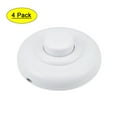 thumbnail image 1 of Uxcell Round Lamp Lights Foot Control ON/Off Footswitch Plastic White 4pcs, 1 of 5