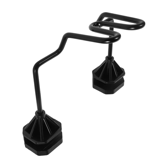 WEAVILUX Black Car Coat Hanger Bar for Headrest, Multifunctional Auto Clothes Rack, Easy Install Travel Organizer Interior Storage