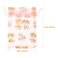 thumbnail image 2 of 50pcs Pink Gauze Drawstring Bags for Wedding Party Favors Small Gift Storage Bag 6x8 inches, 2 of 8