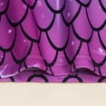 thumbnail image 4 of lnmuld Kids Swimsuits Girls Two Piece Swimsuit Set with V Neck and Flying Sleeve Scale Print Design for Beach Pool Party Size:7-8 Years, 4 of 9