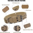 thumbnail image 5 of (XL, Marrón) Collar táctico para perros, collar militar ajustable de nailon para perros medianos y grandes para entrenamiento., 5 of 5