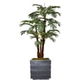 thumbnail image 1 of Vintage Home Artificial Faux Real Touch 72" Tall Palm Tree With Eco-Paper Planter And Fiberstone Planter, 1 of 4