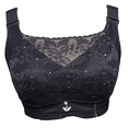 thumbnail image 1 of BIMEI Women's Mastectomy Pockets Wireless Post-Surgery Plus Size Full Coverage Everyday Bra 2436,Black,36D, 1 of 6