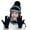 Black, variant on Dengjunhu 4Pcs/Set Fleece Lined Winter Hats for Women Knit Beanie Hat Scarf Mask Gloves Set Warm Soft Slouchy Skull Cap with Pompom