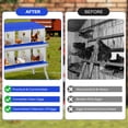 thumbnail image 3 of QinaQin Caja nido para gallinas de 6, 8 o 10 compartimentos con patas de soporte, diseño fácil de limpiar e instalar para proteger huevos, 3 of 7