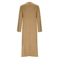 thumbnail image 5 of Adeawade Women'S Dresses Long Sleeve Flower Printed Shirt Dress Summer Button Down Style Crewneck Midi Dresses Fashion Clothes Xl Brown, 5 of 5