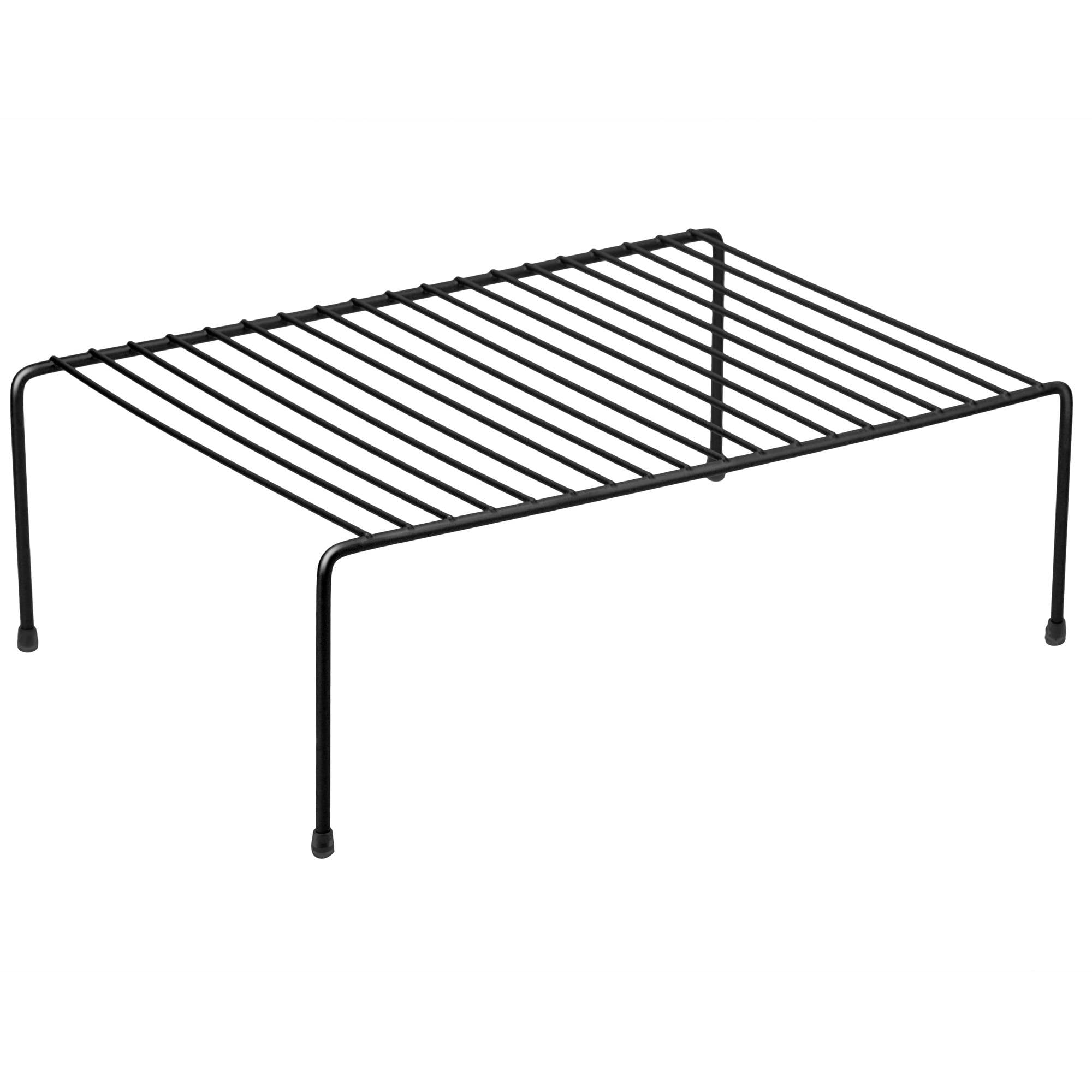 Kitchen Details Large Cabinet Helper Shelf, Black, 15.16" x 10.24" x 5.51"