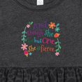 thumbnail image 4 of Inktastic 1st Birthday 1 Year Old Girl She is Fierce Girls Baby Dress, 4 of 5