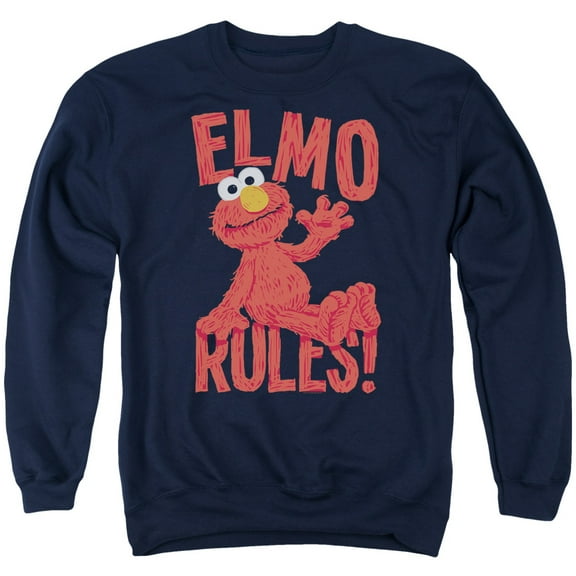Sesame Street - Elmo Rules - Crewneck Sweatshirt - X-Large