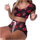 thumbnail image 2 of Puntoco Ropa de dormir para mujer Pijama de dos piezas para mujer con estampado de corbata En stock Cuello redondo Estampado Ropa de casa, 2 of 3