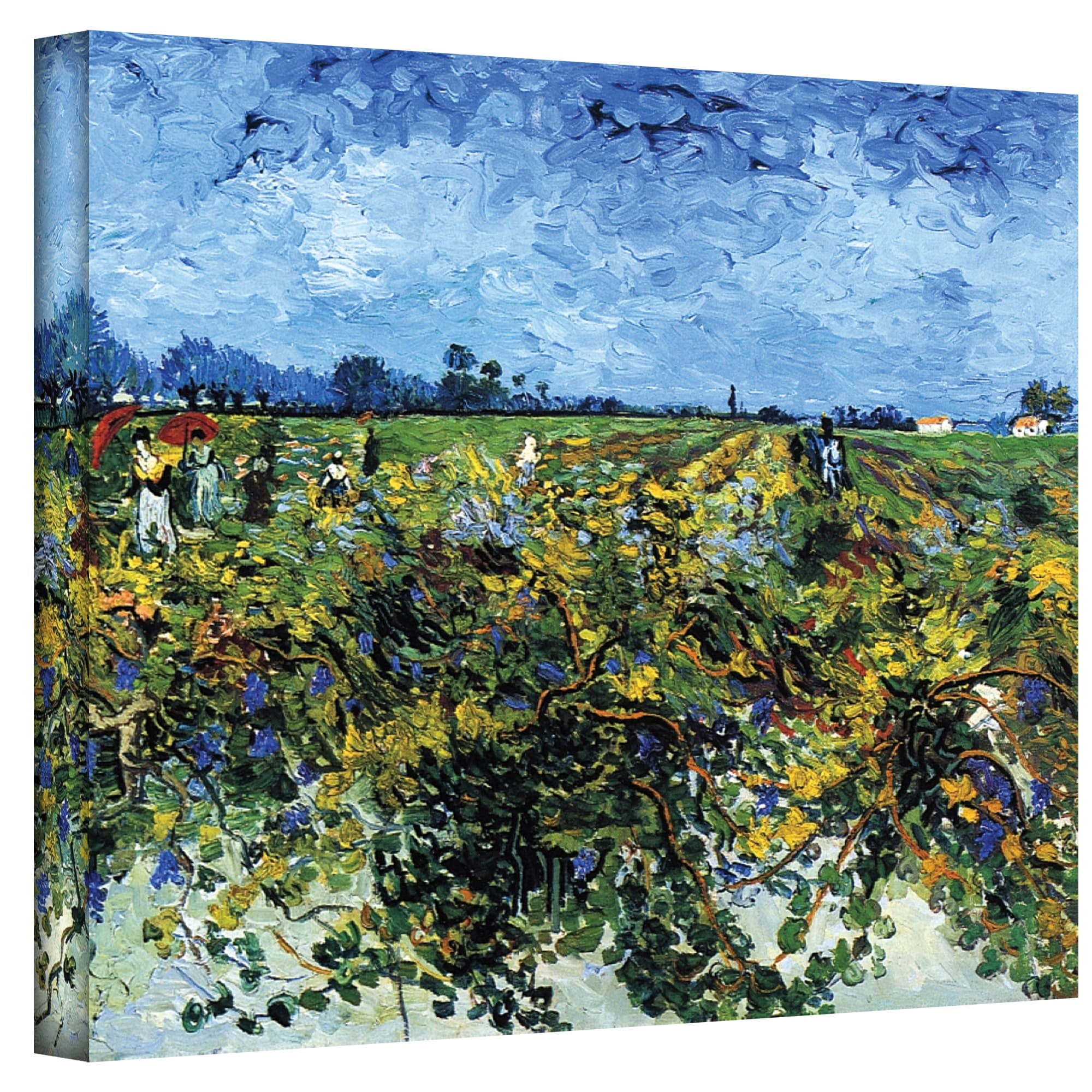 Vangogh "Green Vineyard" Wrapped Canvas Art