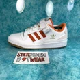 thumbnail image 2 of Ad-id-as Forum Low White True Orange men's Retro Leather Low Top Shoes Size 9.5, 2 of 5