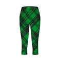 thumbnail image 2 of TaTaai Stretchy St Patrick's Day Random Print Women Tight Yoga Capri Leggings Non-see-through Elastic Breathable Fashion Casual Daily Wear Pants Gift, 2 of 5
