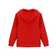 thumbnail image 3 of Nestiefly Zip Up Hoodies For Girls Oversized 2026 Y2K Hoodies Casual Long Sleeve Sweatshirts Fall Spring Track Jackets Red 100, 3 of 4