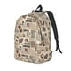 thumbnail image 1 of Easygdp Abstract Coffee Mochila de Lona Resistente para Laptop, Compatible con Laptops de 15 a 17 pulgadas, Ideal para Escuela, Trabajo y Viajes-Small, 1 of 5