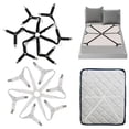 thumbnail image 1 of 2 uds correas de soporte para sábanas, pinzas para sábanas entrecruzadas ajustables banda elástica sábana ajustable sujetar tirantes pinzas, 1 of 5