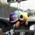 thumbnail image 2 of HAHADAXA 3Pcs Acrylic Decorative Pendant Turtle Pattern Hanging Car Charm,Car Hanging Decorative Ornament for Turtle Enthusiasts,Bag Pendant Keychain Pendant,Gift Box Pendant, 2 of 7