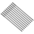 thumbnail image 1 of Unique Bargains 10pcs 150mm 1/4' Hex Shank 5mm PH2 Magnetic Phillips Head Screwdriver Bit S2, 1 of 4